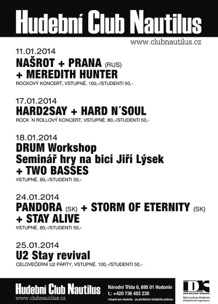 Program Club Nautilus Hodonín