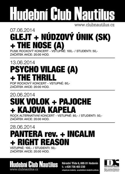 Program Club Nautilus Hodonín
